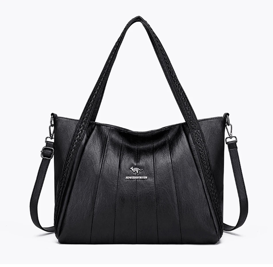 Genuine Brand Leather Women Handbag Luxury Designer Shoulder Crossbody Bags Ladies Purse Messenger Tote Bag Female Commuting Bag