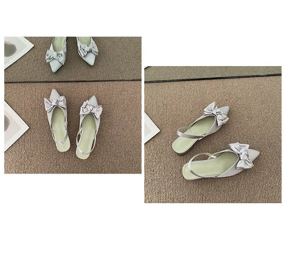 maogu Bow Polka Dot Pointed Toe Stiletto Sandals Luxury Sandals Women Designers Elegant Party Sandal 2023 Fashion Women Shoes 39