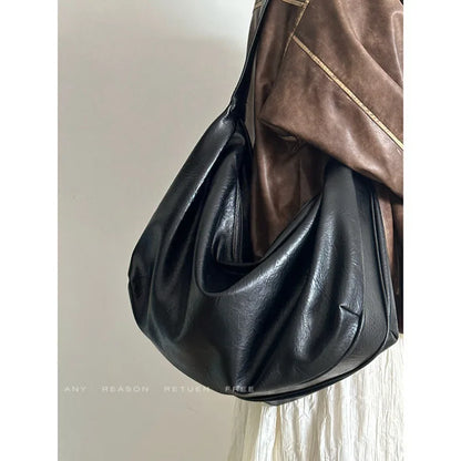 CGCBAG 2025 New Fashion Luxury Designer Tote Bag Simple Solid Commuting Original Brand Handbags Women Soft Leather Shoulder Bag