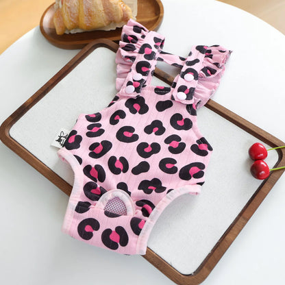 BXX Pet Apparel Happy Puppy Small Dog Outdoor Casual Breathable Soft Fabric Feife Physiological Pants