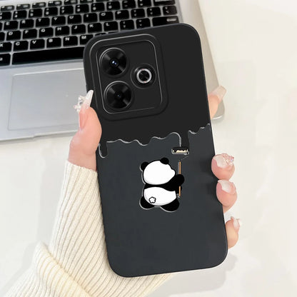 Casing For Redmi 13 Case 13 5G Cute Cat Fashion Luxury Flowers Silicone Shockproof Back Cover For Redmi 13 5G Phone Case Bumper