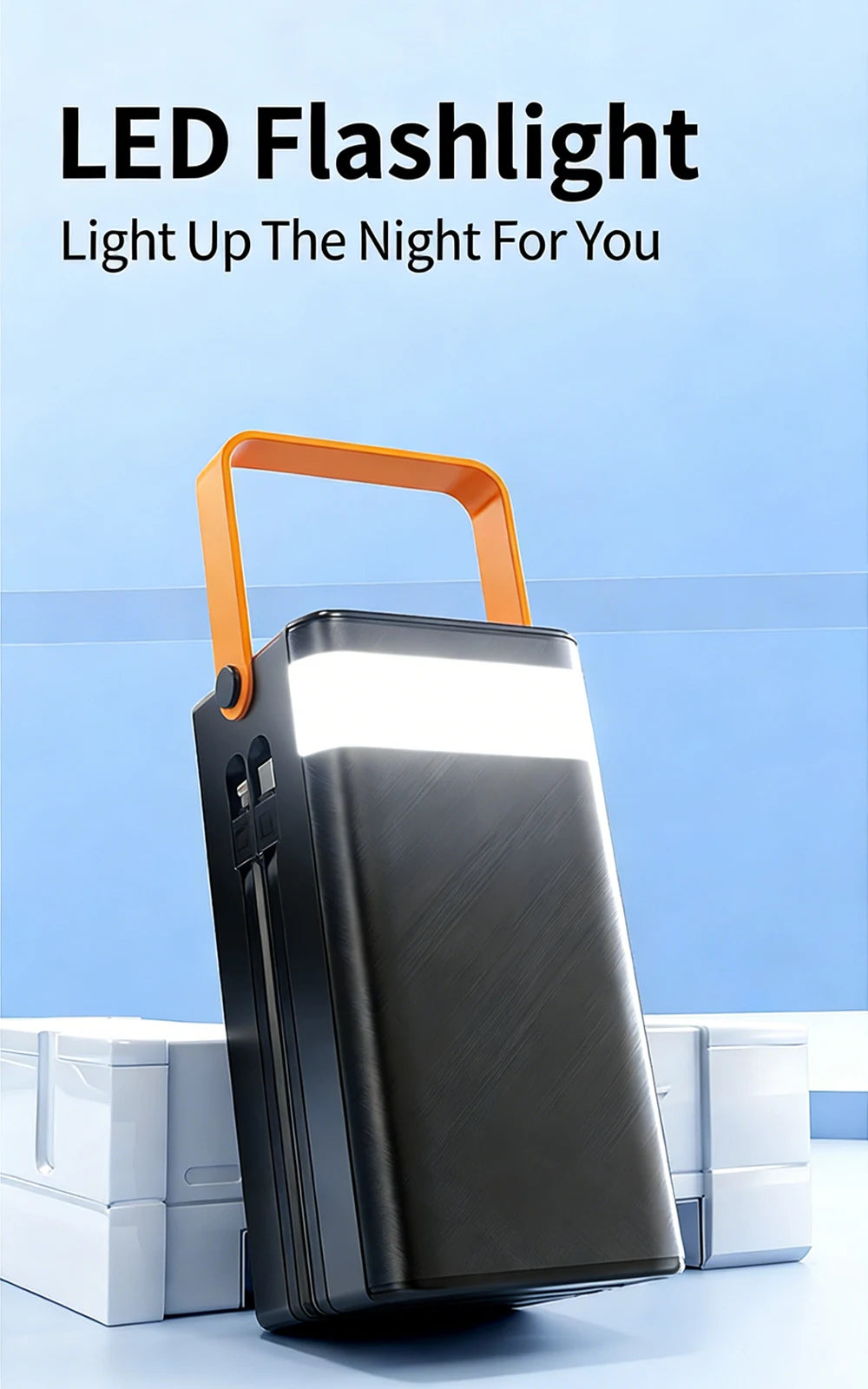 Gaiaray 80000mAh 50000mAh Portable Power Bank Fast Charging Power Station Emergency Power Bank Solar Generator For Camping Phone