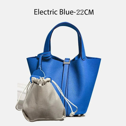 Women Bags Handbags Bucket Bag 18/22 Big Small Fashion Tote Bag Genuine Leather Luxury Quality Designers Lady Hand Bags