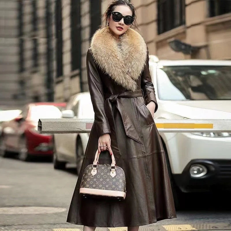 Winter Real Fox Fur Collar Woman Furry Natural Raccoon Fur Scarf Shawls Luxury Neck Warmer Wraps For Coat Fur Scarves Large Size