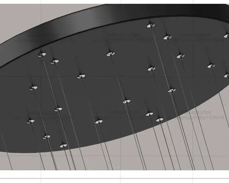 Minimalist LED Chandelier Luxurious Modern Living Room Lighting Duplex Attic Home Decoration Dining Room Staircase Pendant Light
