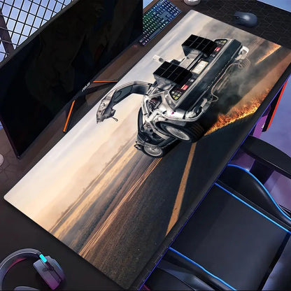Come Back To The Future Mouse Pad Tablet Laptop xl desktop mouse mat cute HD printing Gaming keyboard pad Player 90x40 cm
