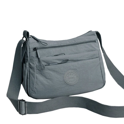 Fashionable Women's Crossbody Bag, Casual Nylon Shoulder Purse with Multiple Pockets, Available in Multiple Colors