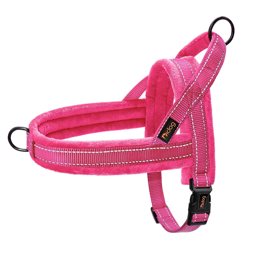Winter Warm Soft Padded Dog Harness No Pull Dog Harness Vest Reflective Adjustable Pet Training Vest For Small Medium Large Dogs