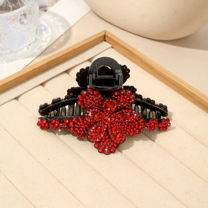 AWAYTR New Flower Hair Claws Clips Hairpins For Girls Women Fashion Rhinestone Hairgrip Barrettes Hair Crab Hair Accessories