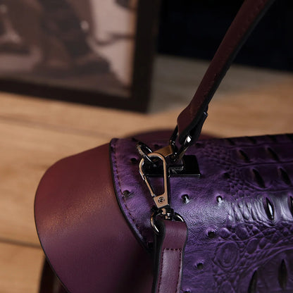 Luxury Designer Brand New Cowhide High Quality Crocodile Print Handbag Women's Fashion Single Shoulder Crossbody Bag Hot Sale