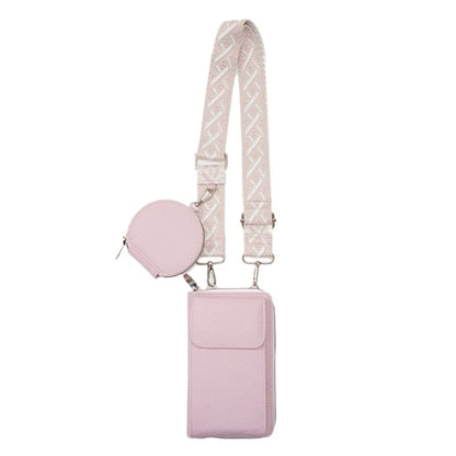 Fashion PU Leather Mobile Phone Bag Lightweight Mini Size Small Purse Crossbody Bag Women Ladies