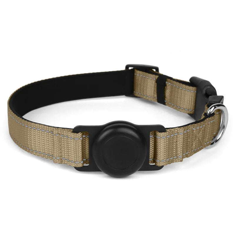 Dog Collar with Airtag Holder Ultra-Durable Comfortable Padded Heavy Duty Dog Collars for Small Medium Large Dogs