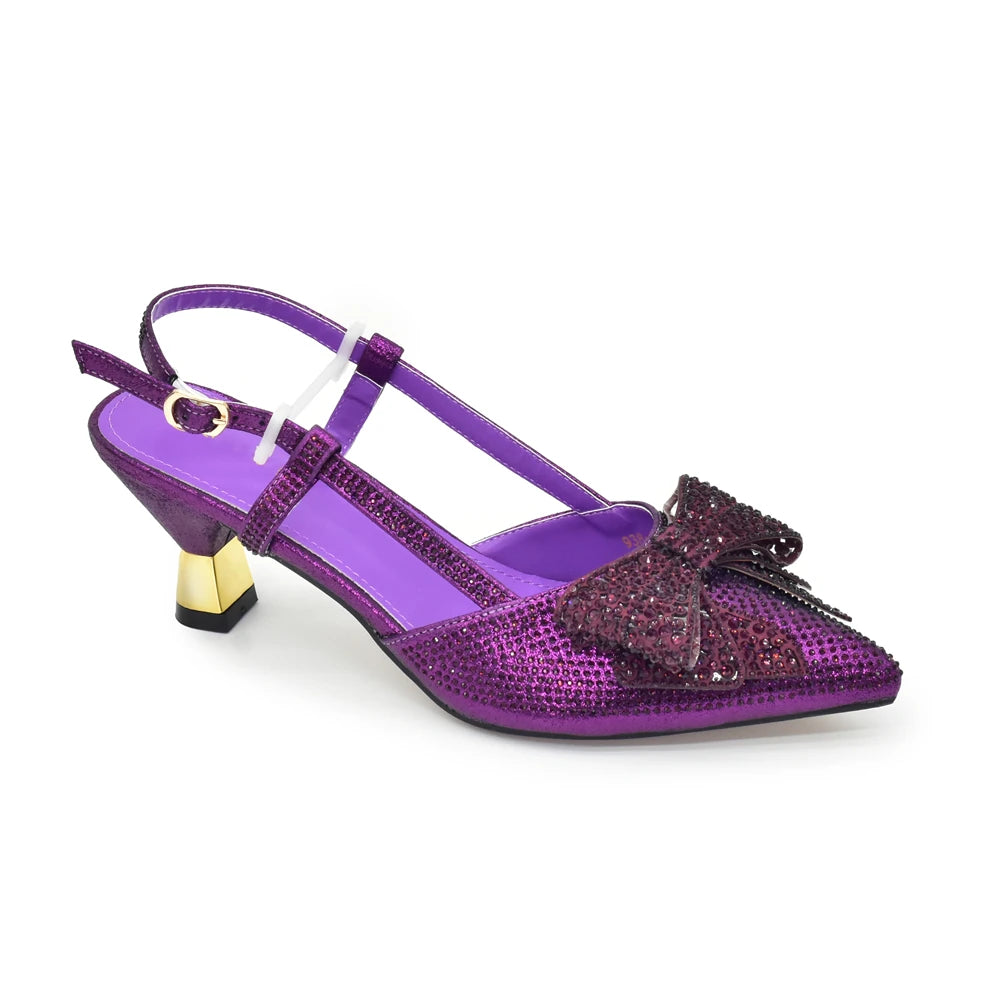 New Arrival Matching Shoes and Bag for Women for Weddings Shoe and Bag Set for Nigeria Party Italy Luxury Designer Shoes Women