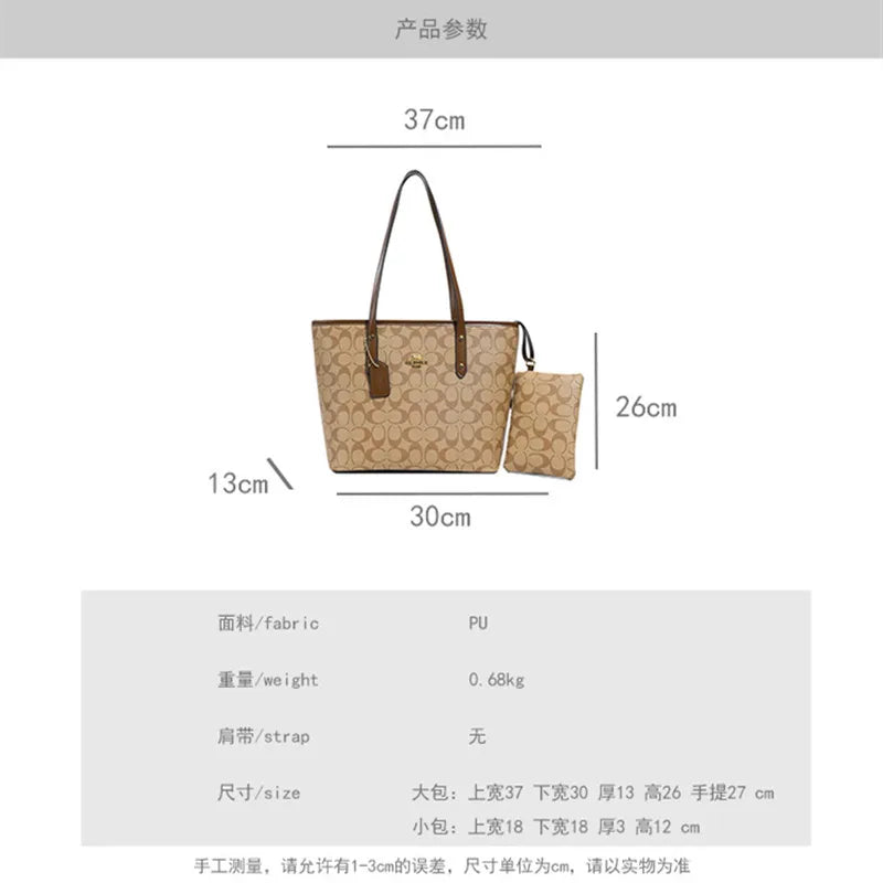 European and American Fashion Printed Large Capacity Women's Bag 2026 New Trendy Retro Luxury Single Shoulder Tote Bag