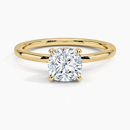 0.8-6Ct Cushion Cut Moissanite Solitaire Engagement Ring Fashion Wedding Rings for Women S925 Sterling Silver with Certificate