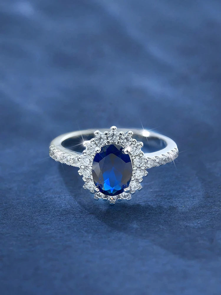 925 Sterling Silver Classic Gorgeous Zircon Queen's Crown Ring For Women Engagement Wedding Luxury High Quality Fine Jewelry