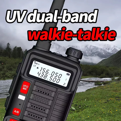 Baofeng UV-10R High Power Walkie Talkie 999CH FM Radio Flashlight VOX Portable Outdoor Hunting Construction Two Way Radio