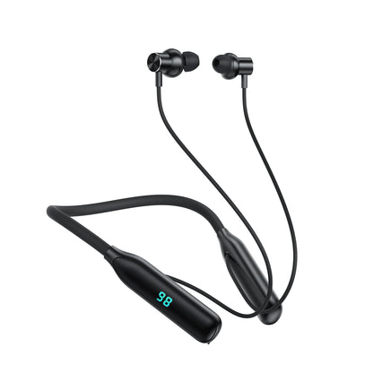 ACEFAST N4 Silicone Neckband Wireless Earphone With LED Digital Display Bluetooth 5.3 Music Sports In Ear Earbuds 800mAh Battery