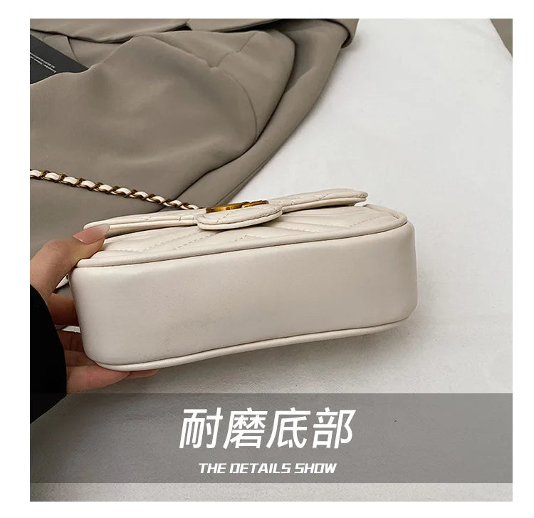 2026 Light Luxury Fashion Women'S  Shoulder Crossbody Bag Niche New Underarm Bag Fashionable Chain Bag Handbag Bag For Women