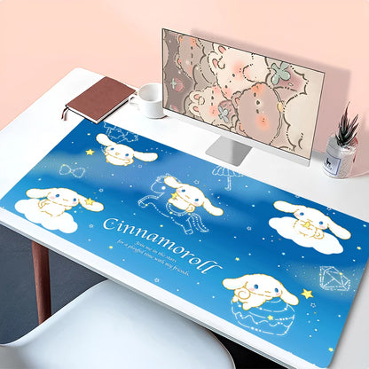 Kawaii Mouse Pad Laptop Anime Gamer Cabinet Keyboard Rug Cute Cartoon C-cinnamoroll Desk Mat PC Gaming Mousepad For Girl Gifts