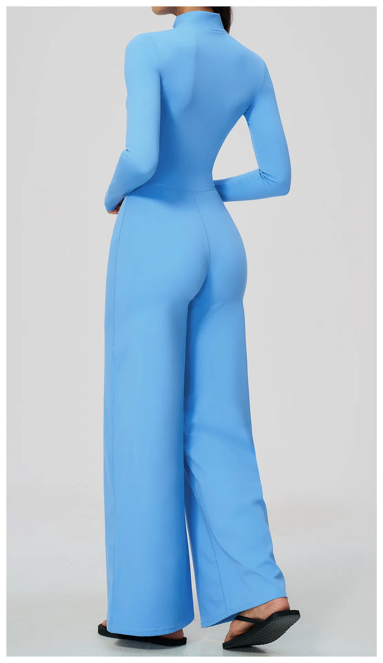 Summer Long Sleeve Yoga Suit Women's Tracksuits Gym Clothes Training Sportswear Fitness Sports Bodysuit Female Workout Overalls