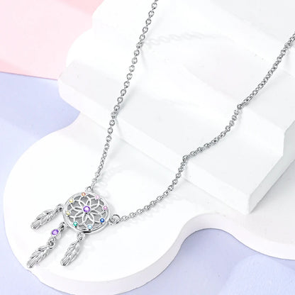 925 Sterling Silver Luminous Firefly Heart Shaped Zircon Pendant Necklace For Women Fashion Anniversary Birthday Jewelry Gifts