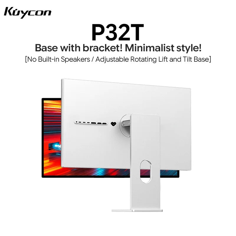 Kuycon P32T 32" 4K UHD(3840x2160) Fast IPS Gaming Monitor Glossy Built-in Speakers Display Dual-Mode 160Hz UHD 320Hz FHD Screen
