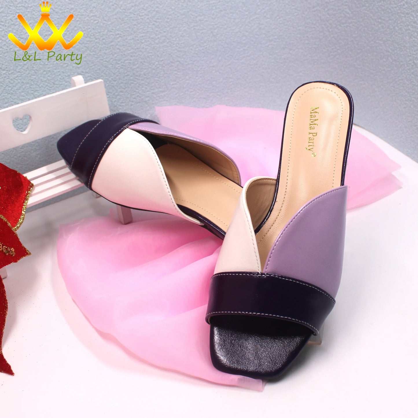 2024 Summer New Fashion Italian Women Shoes and Bag Set in Dark Purple Color Mature Style Comfortable Heels for Wedding