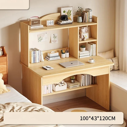 Home Desk Bookcase Integrated Simple Desktop Student Study Table Bedroom Dresser Locker Computer Desk