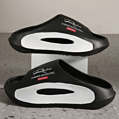 Men's Slippers EVA Non-slip Slides Fashion Slippers Comfortable Men's Slides Summer Casual Sandals Outdoor Indoor Shoes Big Size