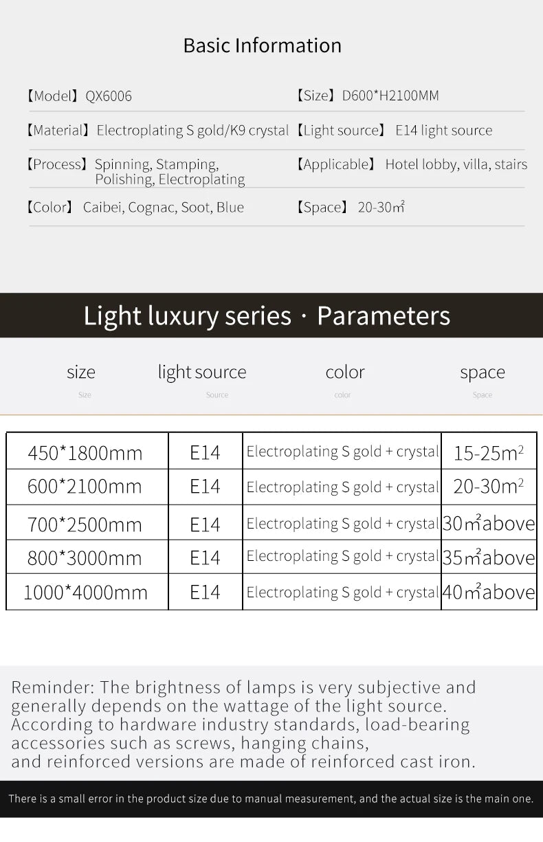 Light Luxury Large Chandelier Spiral Staircase Chandelier Luxurious And Atmospheric Duplex Villa Hotel Lobby Chandelier