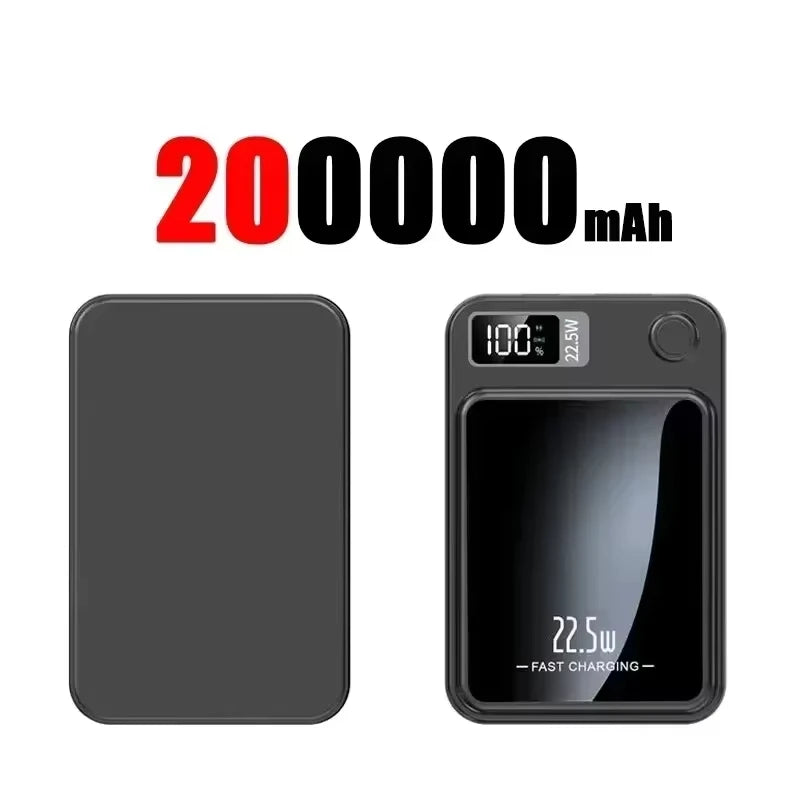 Lenovo PD22.5W Magnetic Wireless Large‑Capacity 500000mAh Portable Fast Charging External Battery Power Bank For iPhone Samsung