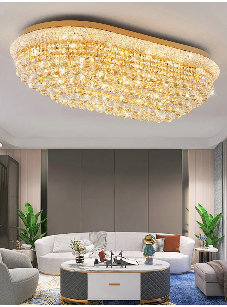 Luxury Crystal Led Ceiling Lights for Living Room Modern Ceiling Chandelier Dining Room Chandeliers Lighting Lamps Ceilings Lamp