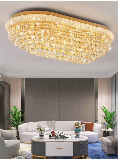 Luxury Crystal Led Ceiling Lights for Living Room Modern Ceiling Chandelier Dining Room Chandeliers Lighting Lamps Ceilings Lamp