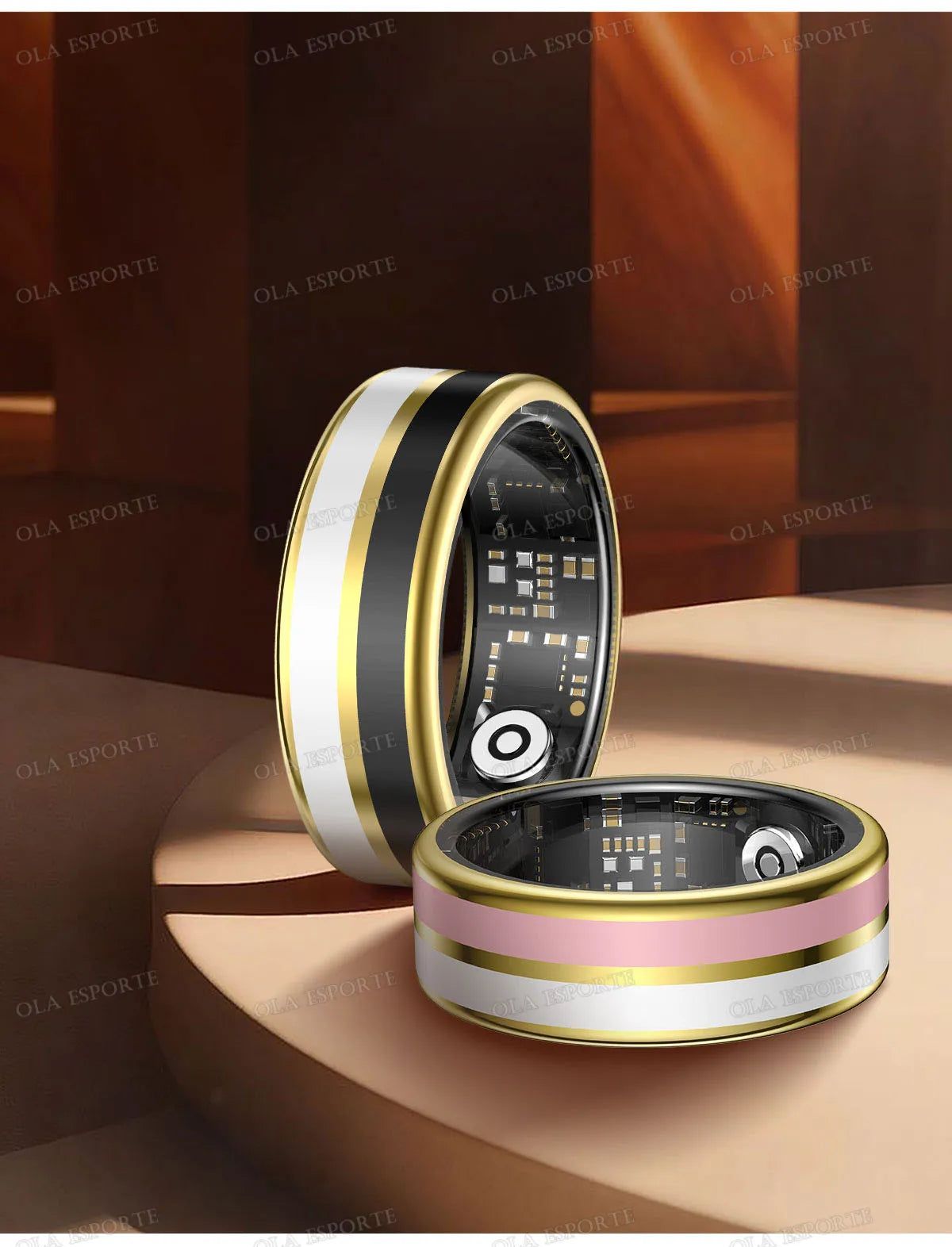 2026 Smart Ring Blood Oxygen Heart Rate Sleep Monitoring Smart Ring IP68 & 5ATM Waterproof Multi-sport Modes Smartring Man Women