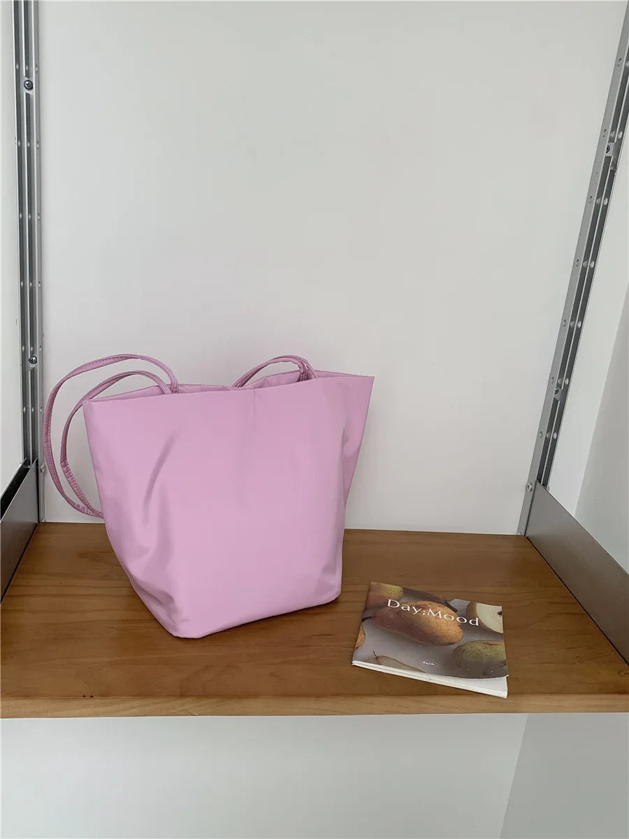 Casual Nylon Bucket Bags for Women Shoulder Bag Fashion Soft Women Bag NEW Tote Purses and Handbags Female Shopper Commuter Bags