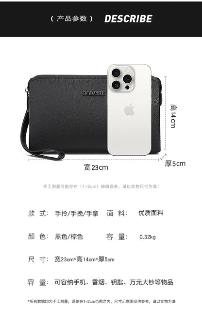 Leather Wallet FL-V1 Men Business Clutch Bag Smart Fingerprint Lock Security Anti Theft Handbag Black Safety Men Wallet сумка 가방