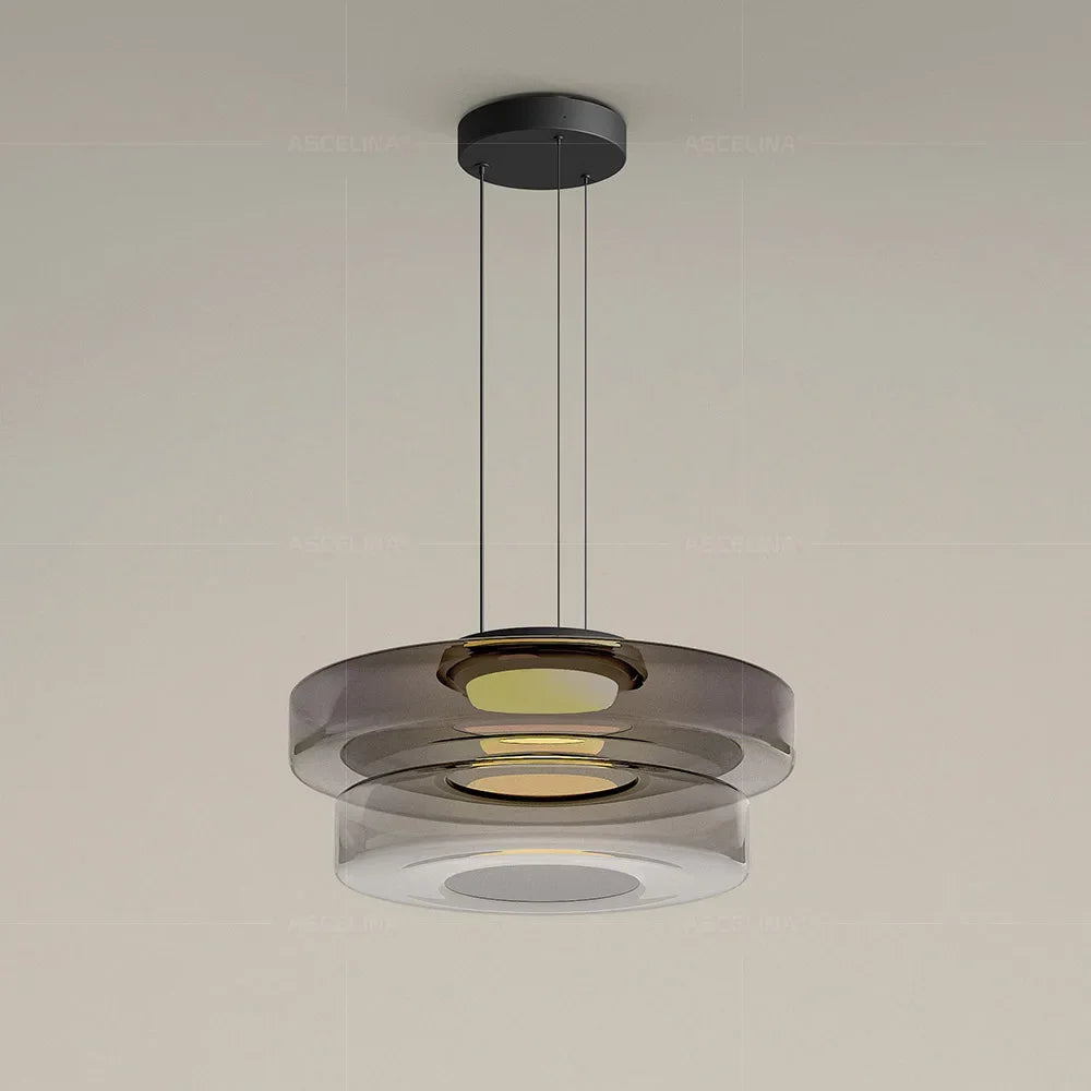 Nordic LED Glass Chandelier for Restaurant Bedroom Dining Room Table Glass Pendant Lights  Home Decoration