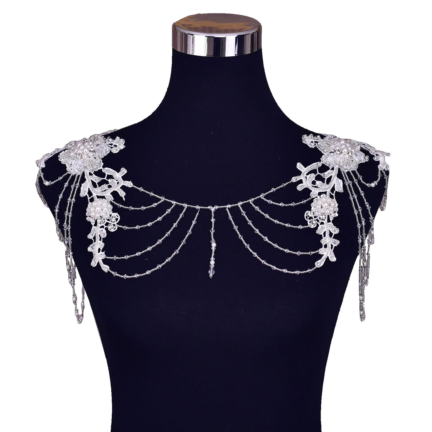 Bridal Jewelry Diamond Shoulder Chain Crystal Necklace Bolero Bridal Covered Body Chain Wedding Accessories Women Shrugs SG10