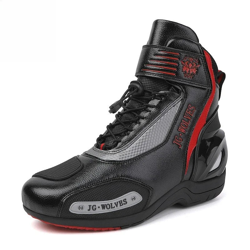Men's Motorcycle Boots Waterproof Cross-country Travel Ankle Boots Women's Breathable and Wear-resistant Cycling Shoes