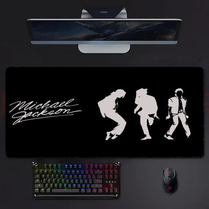 Pop Music M-Michael Jackson Mouse Pad Mousepad Large Gaming LockEdge Thickened PC Table Desk Mat