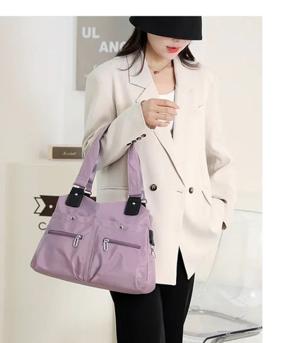 Tote Bag Handbag Shoulder Bag for Women Nylon Waterproof Large Capacity Shopping CrossBody Bag Ladies Messenger Bags Handbags