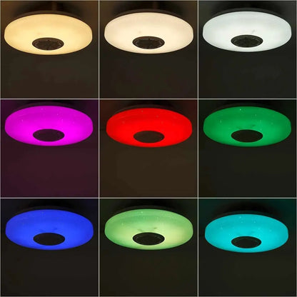 Modern Ceiling Lamps RGB Dimming Home Lighting APP Bluetooth Music Light 52W 36W Smart Ceiling Lights With Remote Control AC220V