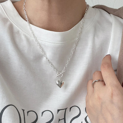 New Trendy Fashion 925 Silver Pearl Simple Elegant Thin Chain Pendant Necklace for Women Girl Jewelry Dropship Wholesale