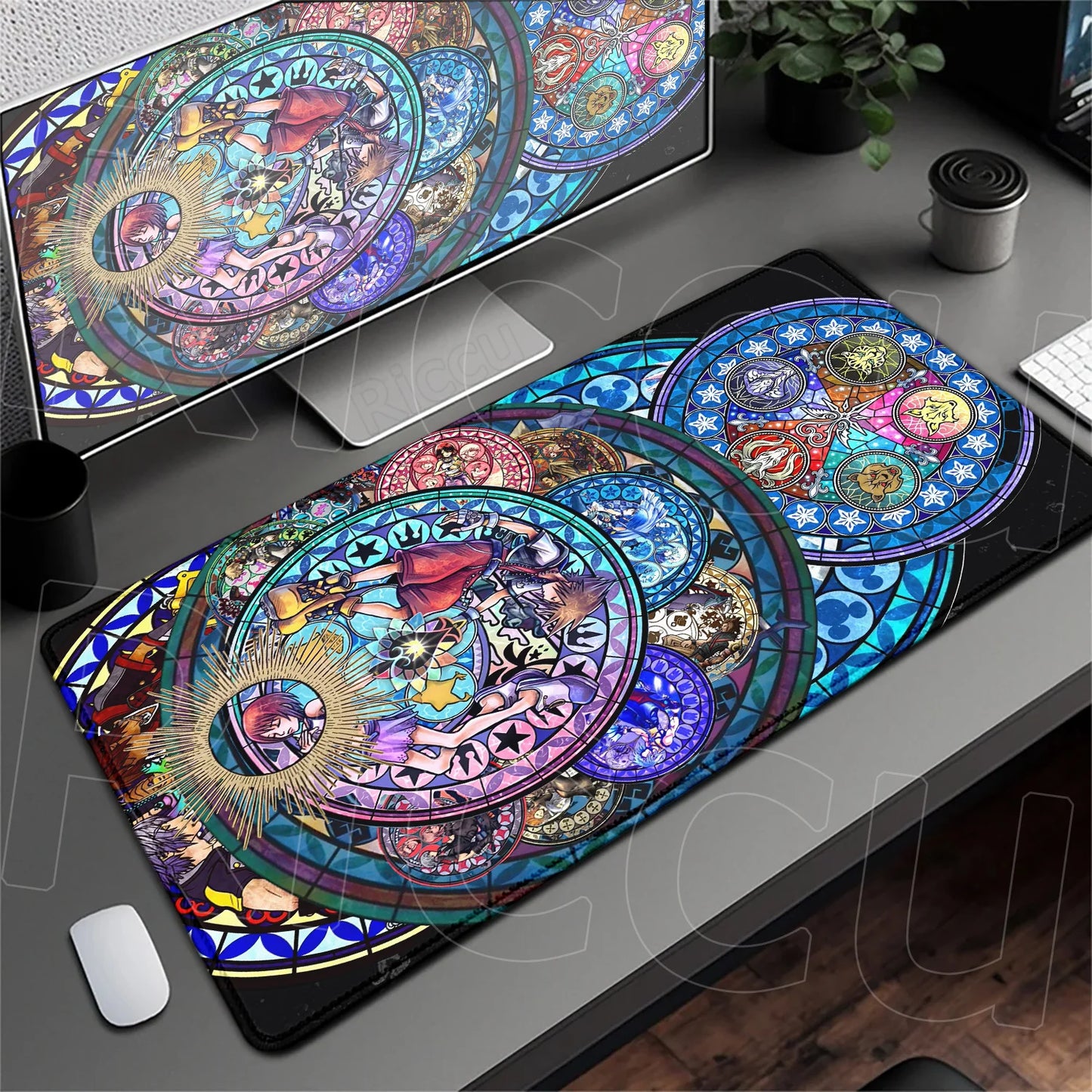 Anime Mousepad Hot Gaming K-kingdom H-hearts Non-Slip Laptop Long Deskmat Xxl Office Extended Mouse Mat Gamer Speed Keyboard Pad