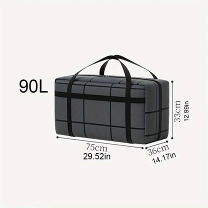 1pc Large-capacity Hand-held Clothes Storage Bag Foldable Dust-proof Non-woven Fabric Packing Bags Bedroom Wardrobe Organizer