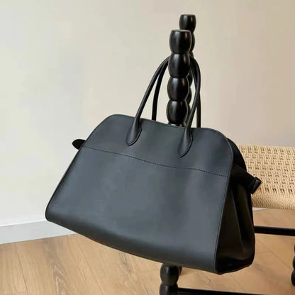 Genuine Leather The Tote Bags For Women Luxury Designer Handbag Purses 2024 New In First Layer Cowhide Large Top Handle Shoulder