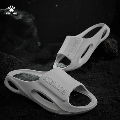 KELEME Summer Men's Slippers Super Soft EVA Slip-on Slippers For Men Fashion Wear-resistant Platform Outdoor Beach Shoes 2023