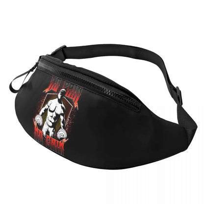 Powerhouse Gym Fanny Bag Custom Bodybuilders Fitness Crossbody Waist Pack Men Women Cycling Camping Phone Money Pouch