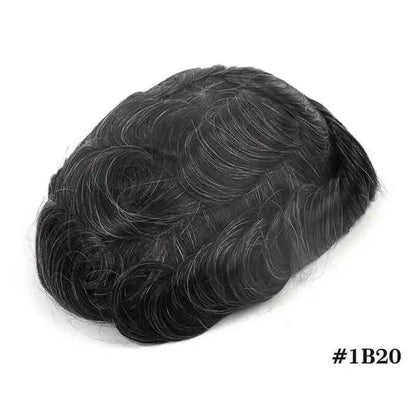 Swiss Lace Front Men Toupee Real Human Hair Wigs Lace PU Men's Capillary Prosthesis Durable Man Wig Natural Human System Toppers